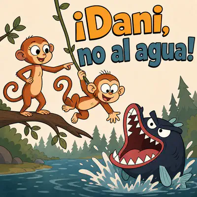 ¡Dani, no al agua! | Libro ATAL de animales nivel 45