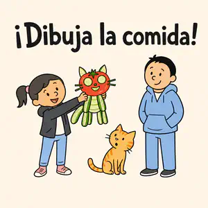 ¡Dibuja la comida! | Libro ATAL de vida cotidiana nivel 60