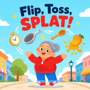 Flip, Toss, SPLAT! | Bookbot Decodable Reader Level 34