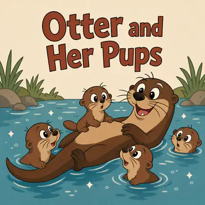 Otter and Her Pups | Bookbot Decodable Reader Level 55