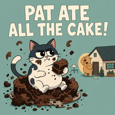 Pat Ate All the Cake! | Bookbot Decodable Reader Level 52