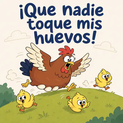 ¡Que nadie toque mis huevos! | Libro ATAL de animales nivel 58