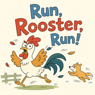 Run, Rooster, Run! | Bookbot Decodable Reader Level 37