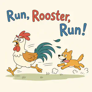 Run, Rooster, Run! | Bookbot Decodable Reader Level 75