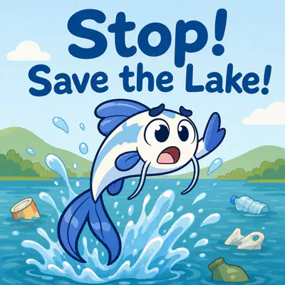 Stop! Save the Lake! | Bookbot Decodable Reader Level 21