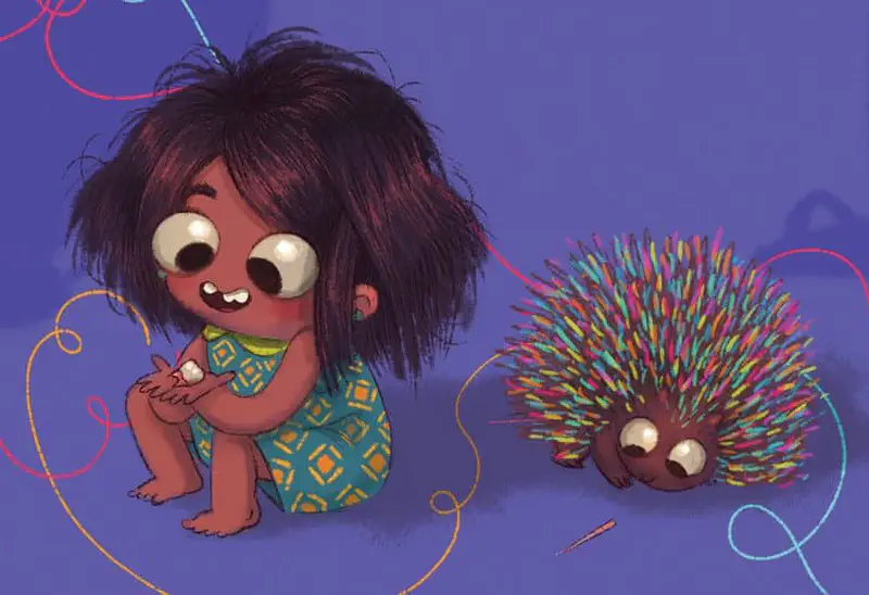 Boy giving bath to soapy wet puppy in blue tub outdoors