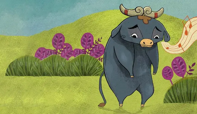 Bop listening carefully to music and hearing the dance tune