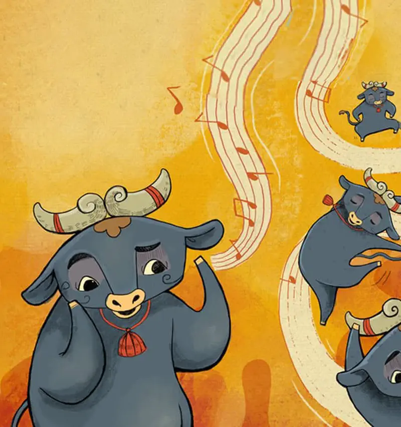 Bop finally dancing smoothly and moving with the musical beat