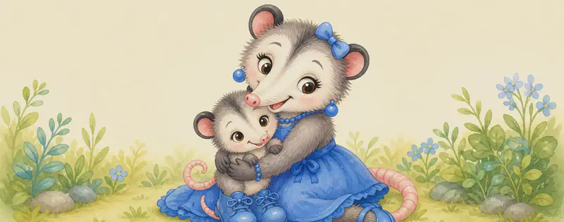 Zulma wraps her arms gently around tiny Zaida in a warm hug. Both of them look at peace; Zaida still wears the oversized blue shoes. The mood is the warm, happy resolution of the story.
